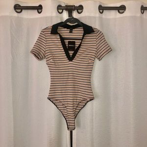 🏷 Forever 21 Striped Bodysuit